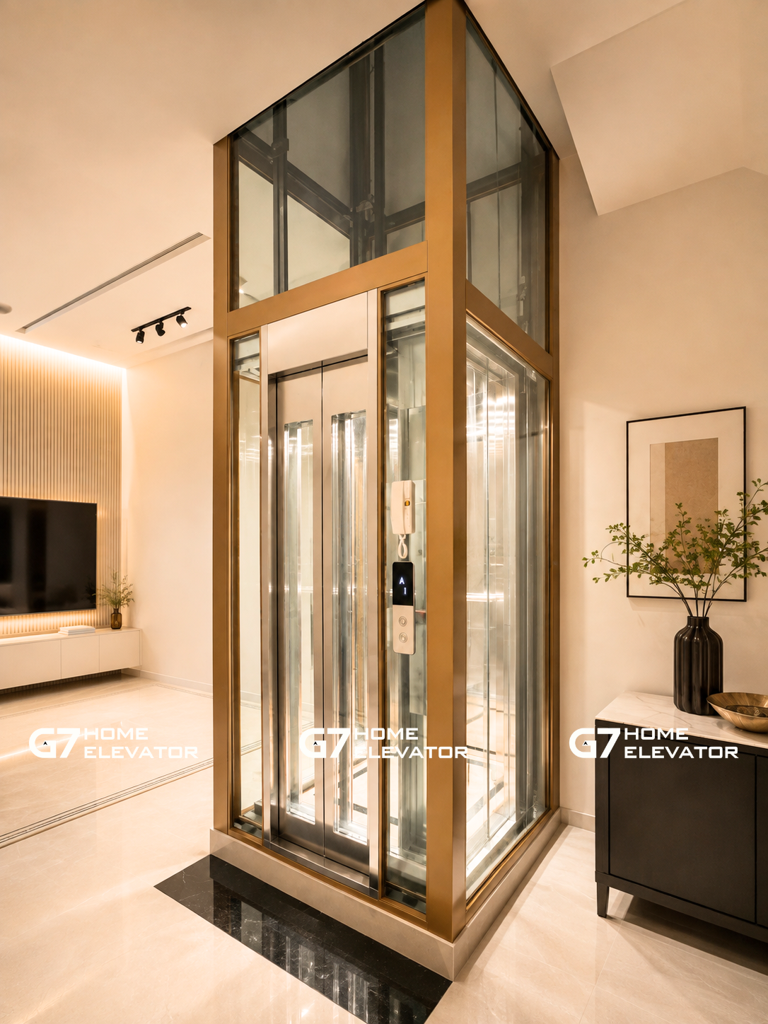 thang máy kính gia đình G7 home