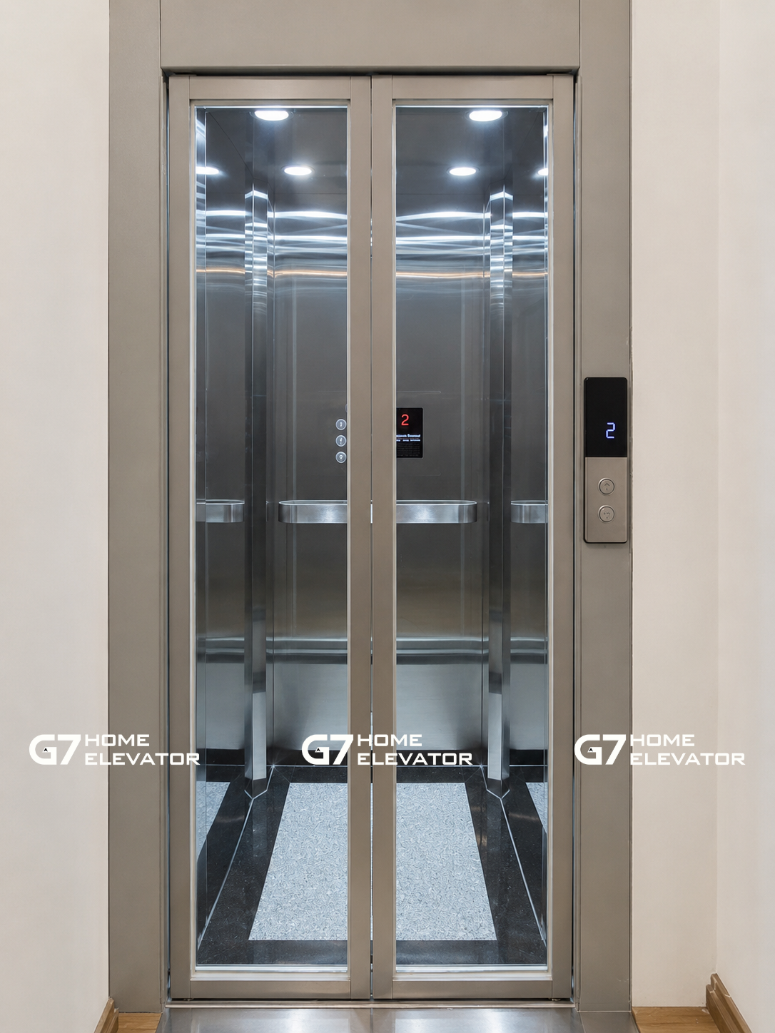 thang máy mini G7 home cửa 2 cánh