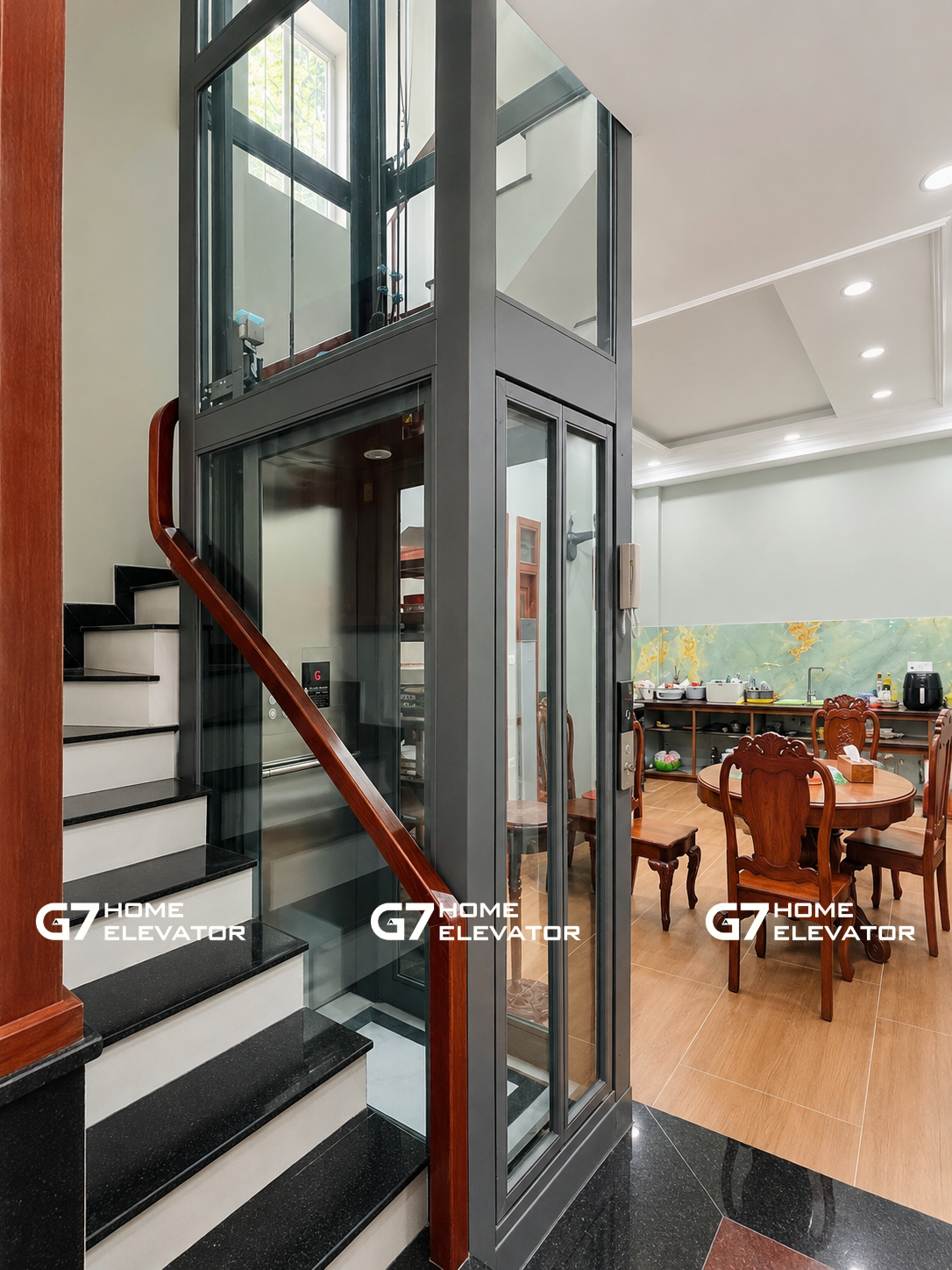 thang máy mini G7 home không hố pit