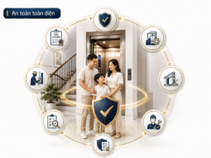An toàn thang máy gia đình: Tiêu chuẩn, thiết bị và kiểm định
